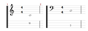 五線譜からtab譜への直し方 ベースの記録