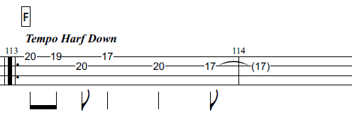 ベースtab譜 Womcadole アオキハルヘ 簡単な解説 ベースの記録
